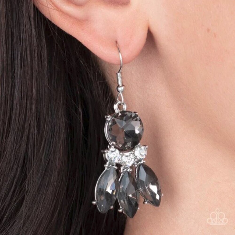 Paparazzi Jewelry - To Have and to SPARKLE - Silver Earrings - Vintage